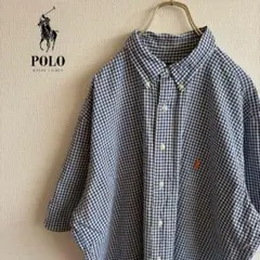 Ａ230ラルフローレン　RALPHLAUREN メンズ　シャツ　XL E1X3