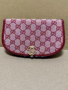 オールドGUCCI ハーフムーン　二つ折り財布