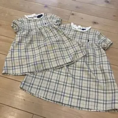 EAST BOY チェック柄 半袖ワンピース　110cm