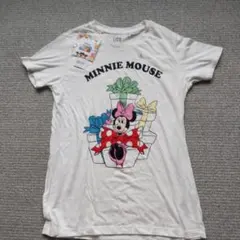 ミニーマウス プリント Tシャツ Lサイズ ホワイト