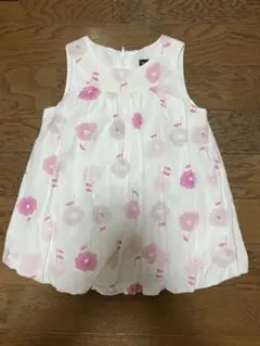 BeBeべべ　花柄ワンピース　80サイズのサムネイル