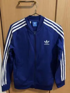 adidas 青 ジャージ セットアップ