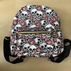 shein リュック　骸骨　ガイコツ　薔薇　バラ　新品のサムネイル