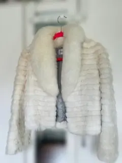 Pinky&Dianne ホワイトファーコート 38