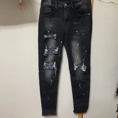 ダメージスキニー デニムパンツ サイズ28のサムネイル