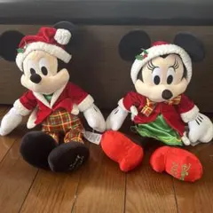 ミッキー＆ミニー クリスマスぬいぐるみセット