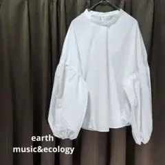 ブラウスシャツ　パフ袖　ドロップショルダー　オフィスカジュアル