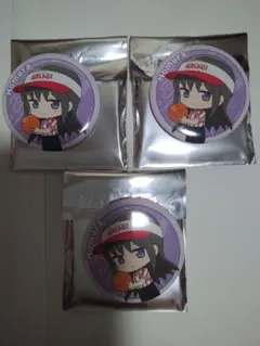 暁美ほむら　ラウンドワン×魔法少女まどか☆マギカ　缶バッジ　まどかマギカ