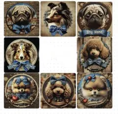 わんちゃん８パネル