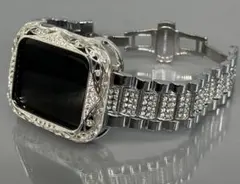 3s アップルウォッチ　ステンレスベルト キラキラ　Apple Watchバンド