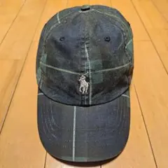 W*c様 Ralph Lauren チェック柄キャップ ネイビー/グリーン