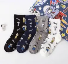 すヌーピー靴下 4足セット