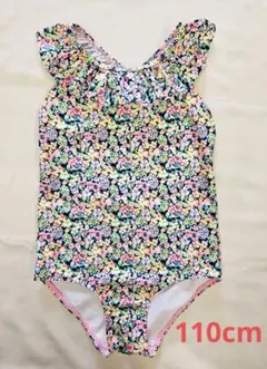 H&M フラワープリント 花柄 水着 女の子 110cm