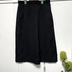 セミタイトスカート ジャガード ブラック