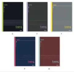 ロジカルノート　バイカラー　A罫　5冊×2のサムネイル