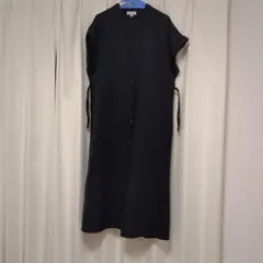 ネイビー 半袖 シャツワンピース　マタニティ