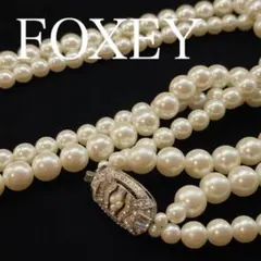 2497 フォクシー ダブルパールネックレス フェイクパール ヴィンテージのサムネイル