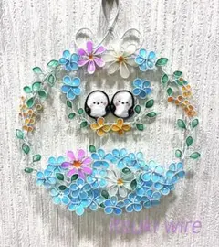 シマエナガ ワイヤークラフト ワイヤーアート ハンドメイド - メルカリ