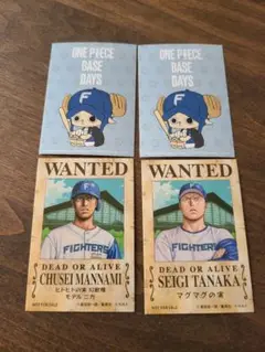 ファイターズ ONE PIECE 手配書ステッカー