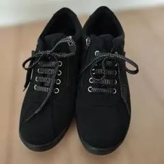 ブラックスニーカー ジッパー付き✢美品
