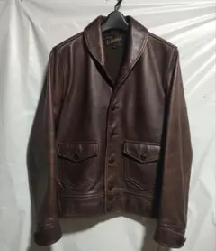 美品 RADIALL ホースハイド レザーコサックジャケット 日本製 馬革 38