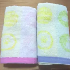 動物柄フェイスタオル2枚セット