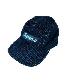 Supreme 2-Tone Corduroy Camp Cap Black