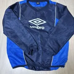 umbro ネイビー/ブルー Vネック長袖ピステ