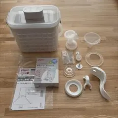 手動さく乳器 3WAY哺乳びん消毒ケース 母乳フリーザーパック セット おまけ有