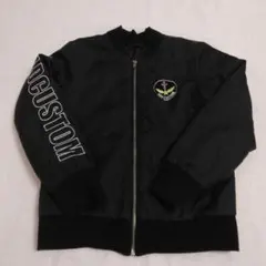 RAD CUSTOM ブラック MA-1ジャケット 140