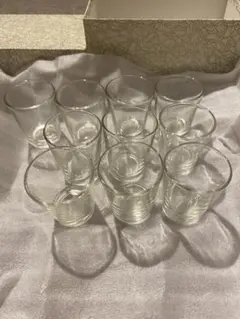 【未使用品】ガラス ミニグラス 10個セット 箱付き（ショットグラス・冷酒杯）