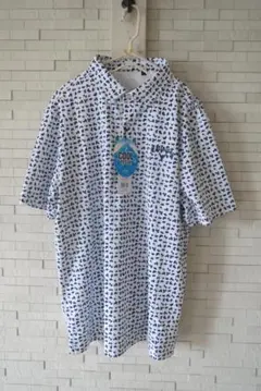 新品　Callaway パターン柄シャツ 半袖ポロシャツ　LL　ゴルフウェア