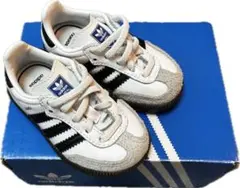 adidas SAMBA ホワイト/ブラック スニーカー　11cm