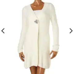 8.新品デイライル♡アイスニット♡ロングカーデ♡レディ♡ふわふわ♡ホワイトコーデ