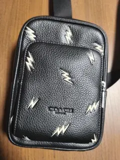 COACH All leather Lightning Bolt BodyBag - メルカリ