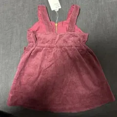 コーデュロイ ワインレッド ワンピース 95cm