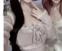 GRL レースカーディガンメキャミソールアンサンブル［ru1470］ピンク