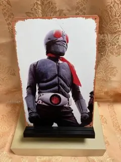 新品 旧仮面ライダー ブリキ看板プレート 送料込