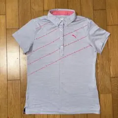 美品PUMA プーマ 半袖ゴルフシャツ　M レディースゴルフウェア