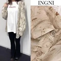 イング マーブル柄 シアー　シャツのサムネイル