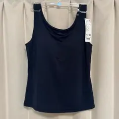 ☆新品☆UNIQLO エアリズムブラタンクトップ　ネイビー　Lサイズ