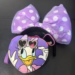 ディズニー　カチューシャ　ポーチ付き