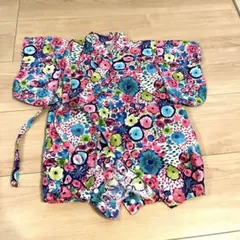 ベビー　甚平　夏　花柄　OCEAN&GROUND 70