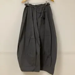 コムデギャルソン コムコム ポリ縮絨 バルーンサルエルパンツ グレー M
