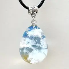 SALE レジン 雲レジン ネックレス25 空玉