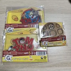トムとジェリー　ハッピーくじ　Ｆ賞　G賞　缶バッジ　ステッカー