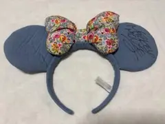 花柄リボン　ミニーカチューシャ