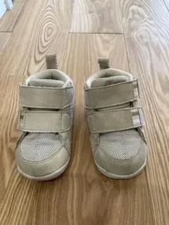 ベージュ ベビーシューズ ハイカット　アシックス　スクスク12㎝