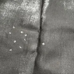 naniiro 綿麻ヘリンボン　アルファベット柄　ナイトブラック