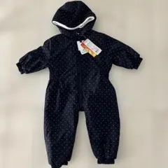 ジャンプスーツ　撥水加工　ネイビー　80cm